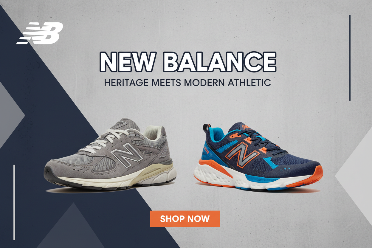 New Balance Shoes Banner