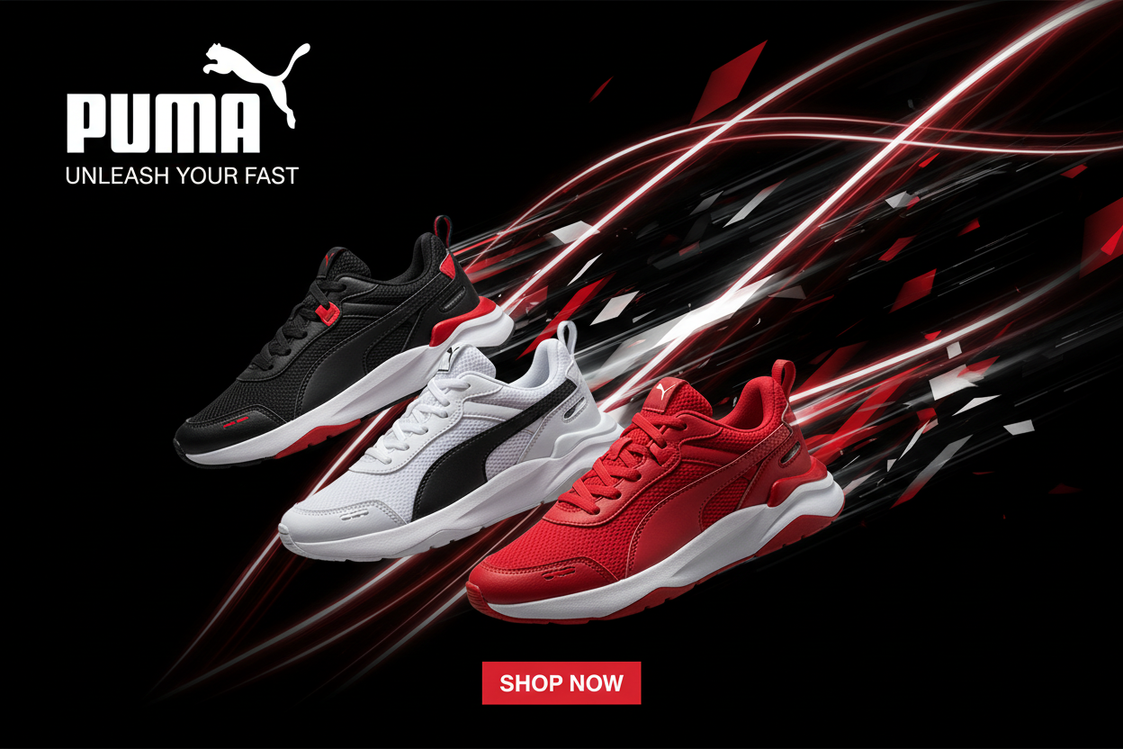Puma Shoes Banner